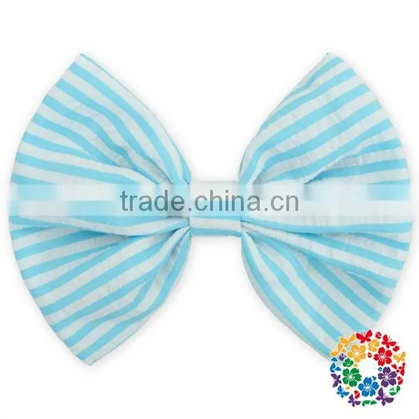 sweet little girls hair accessories orange grid hair bow for kids