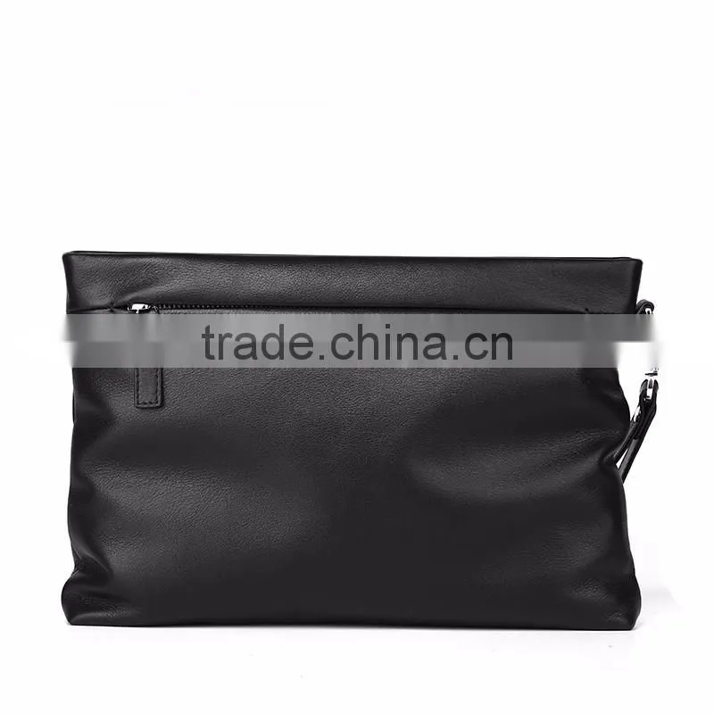 Hot Sell Designer Design Fashion Vintage Cowhide Leather Functional Wristlet Cell phone Wallet Clutch Bag