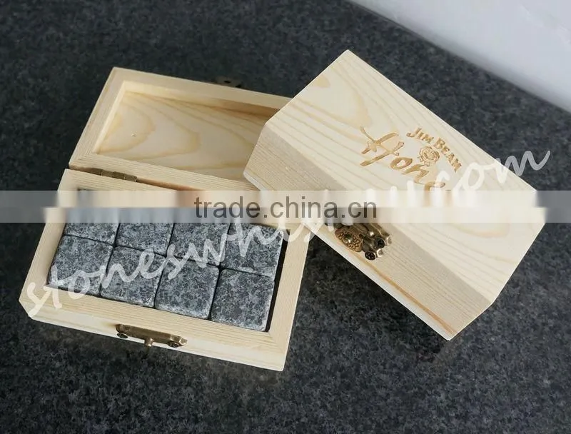 Light grey ice cube chilling wine whiskey stone