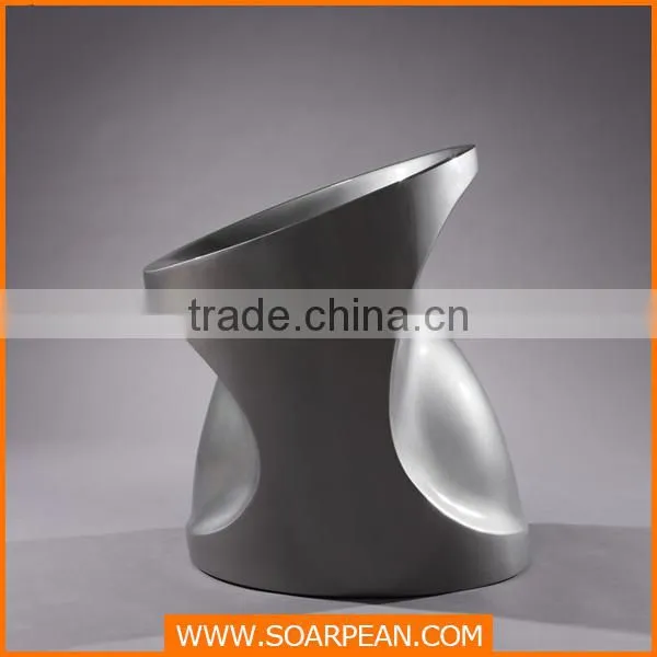 Office Furniture Office Chair Fiberglass Silver Gray Chair