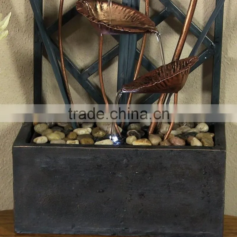 Wandering Leaves Tabletop Water Fountain