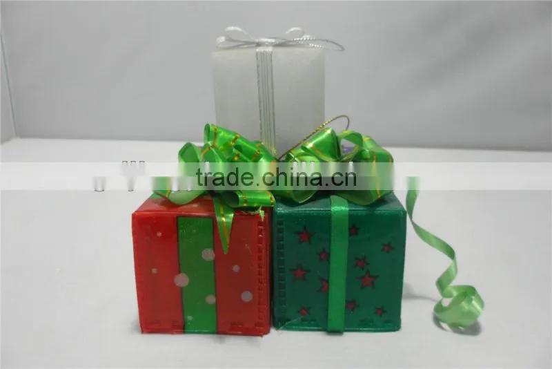 plastic led indian gift box christmas gifts decorations