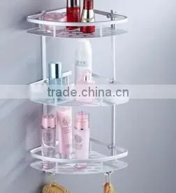 hot sale never rust bathroom aluminium single corner shelf china supplier bathroom corner towel shelf