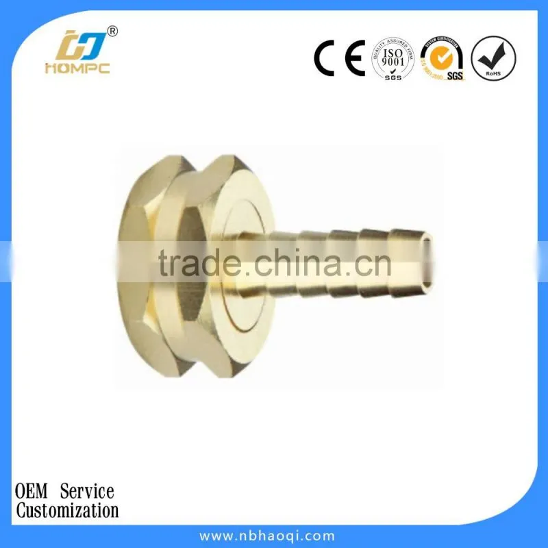Brass hose barb connector hose fitting