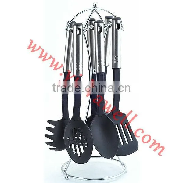 NY-1004 6 Pcs Nylon kitchen tool set with stand