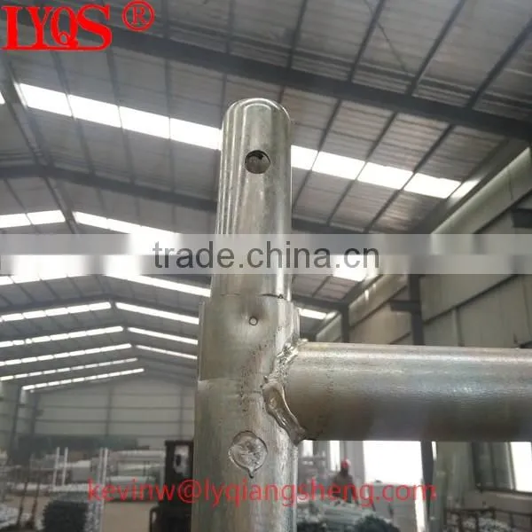 Ladder frame scaffolding platform for construction