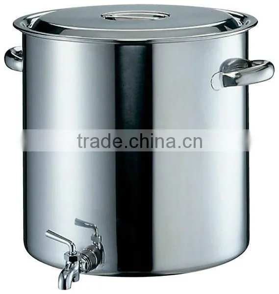 Stainless Steel Stock Pot with Faucet for professional use