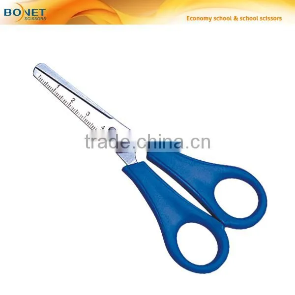 S71013 CE certificated 5" round tip practical and useful student scissors