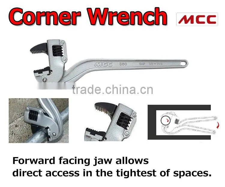 Easy to use and functions of pipe wrench for pro use, small lot order available