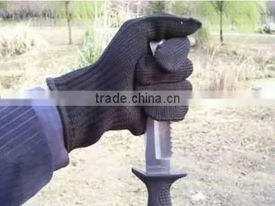 New Black Anti-CUT Glove Cut Resistant Knitted Anti Cut Gloves Protect Hands