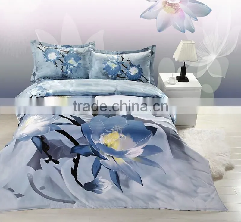 3d Bedding Sets Duvet Cover Set Bed Linens (Queen, 1 Duvet Cover+1 Flat Sheet +2 Pillowcases) -LSMX