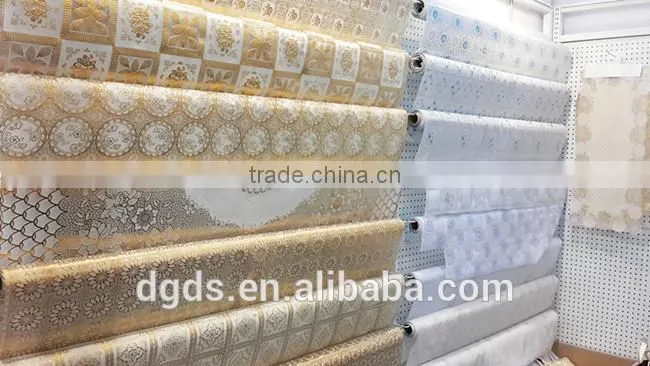 Factory manufacture disposable PVC lace rectangle table cloth with good price