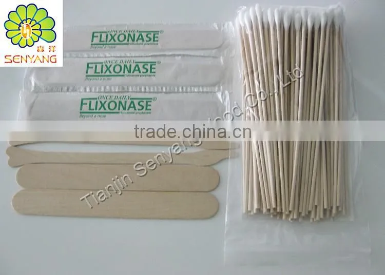 beauty waxing disposable white birch wooden spatula