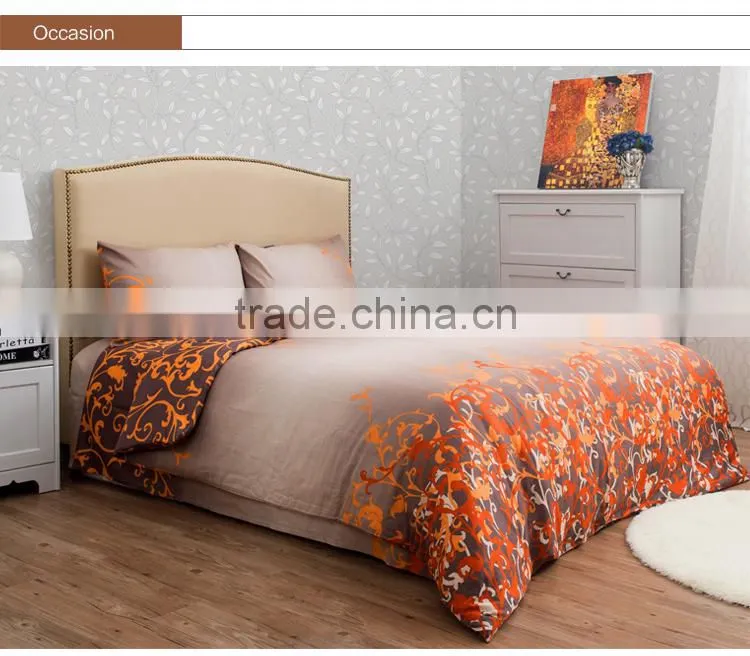 china supplier living room home textile bedsets for hotel,printed duvet cover set/bed linen set