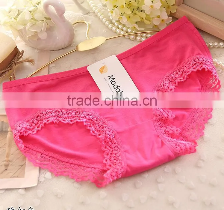 Free sample Lace Sexy Women panty cotton Underwear