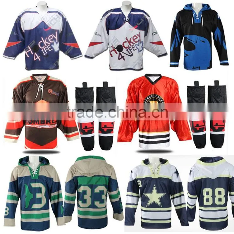 game sublimated hockey jerseys club training hockey shells socks polyester bespoke hockey uniforms
