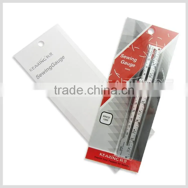 Kearing brand aluminum sewing garment ruler with sliding ruler in aluminum measuring guage#5006A