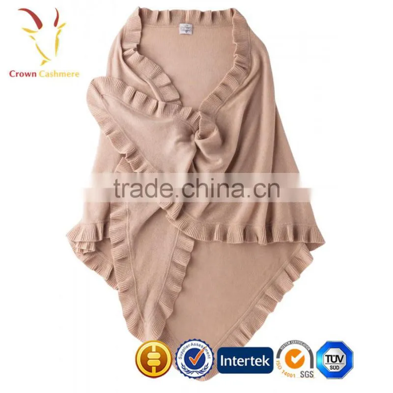 Long Poncho Beige Online Shawls