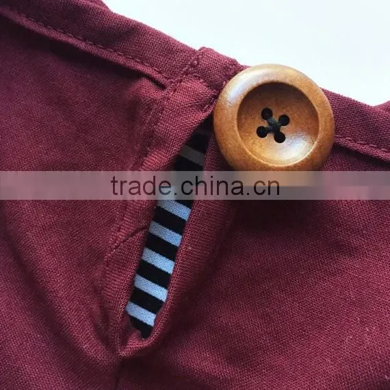 Boutique Girls Dark Red Baby T-shirt Wholesale Children's Boutique Clothing