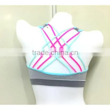 Ladies beautiful and comfortable criss cross sports bra