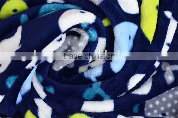 Animal Pattened soft thick Coral Fleece baby blanket