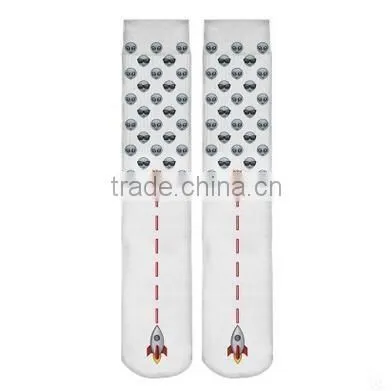 3d sublimation /Digital printed custom design tube Star socks factory