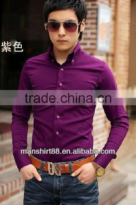 High quality Slim fit 100%Cotton Casual shirt for men with wendsor collar