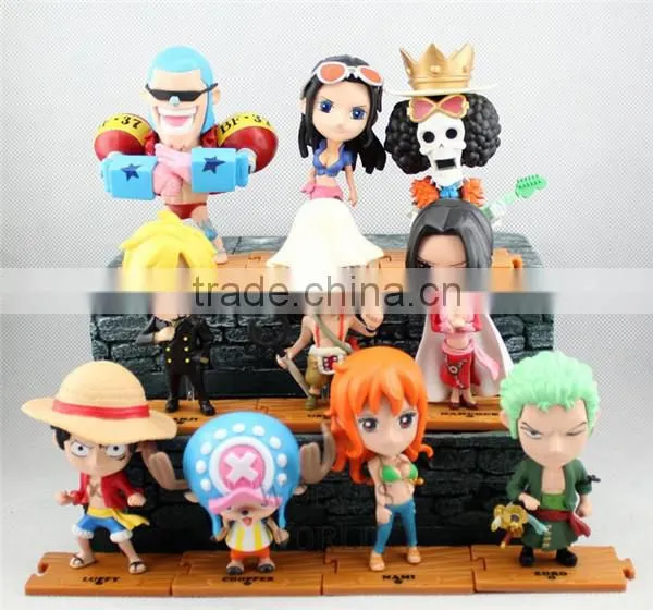 Hot Japanese Anime figure One Piece action figure Mini PVC figure set of 5pcs
