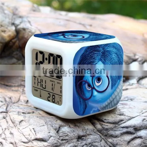 Sveda led digital clock, Inside Out LED clock promotion gift for kids, digital alarm clock OEM order accept