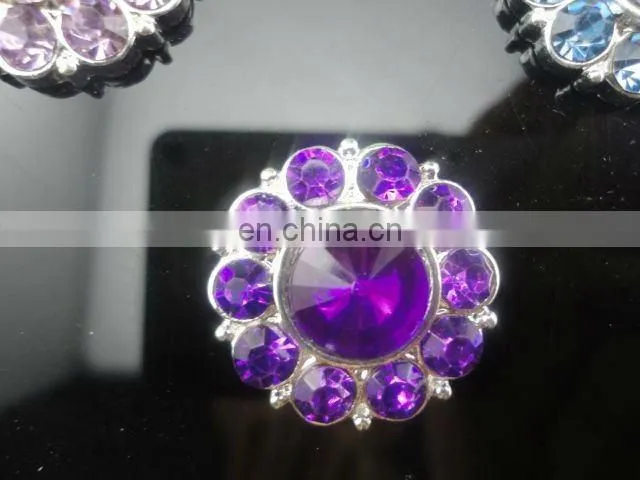 22mm Alloy Metal ButtonsColor Gems Metal Button Spark Rhinestone Buttons Decoration Accessory