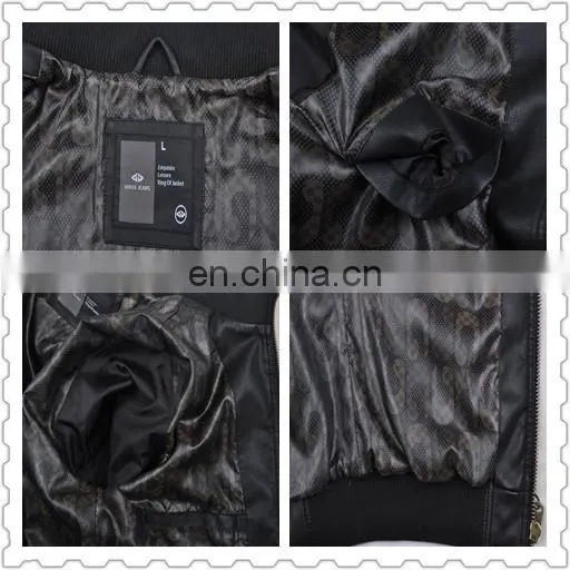 mens top grade fashion soft handsome lastest design leather jacket
