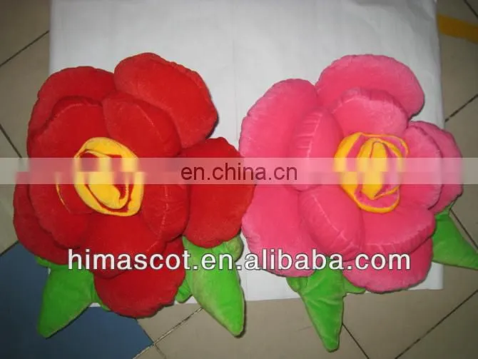Hot sale valentines day plush flower of rose,cheap wholesale plush toys