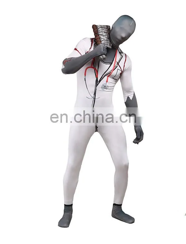 Morph Suits Crazy Doctor Full Body Spandex Zentai Costume Cosplay Blood