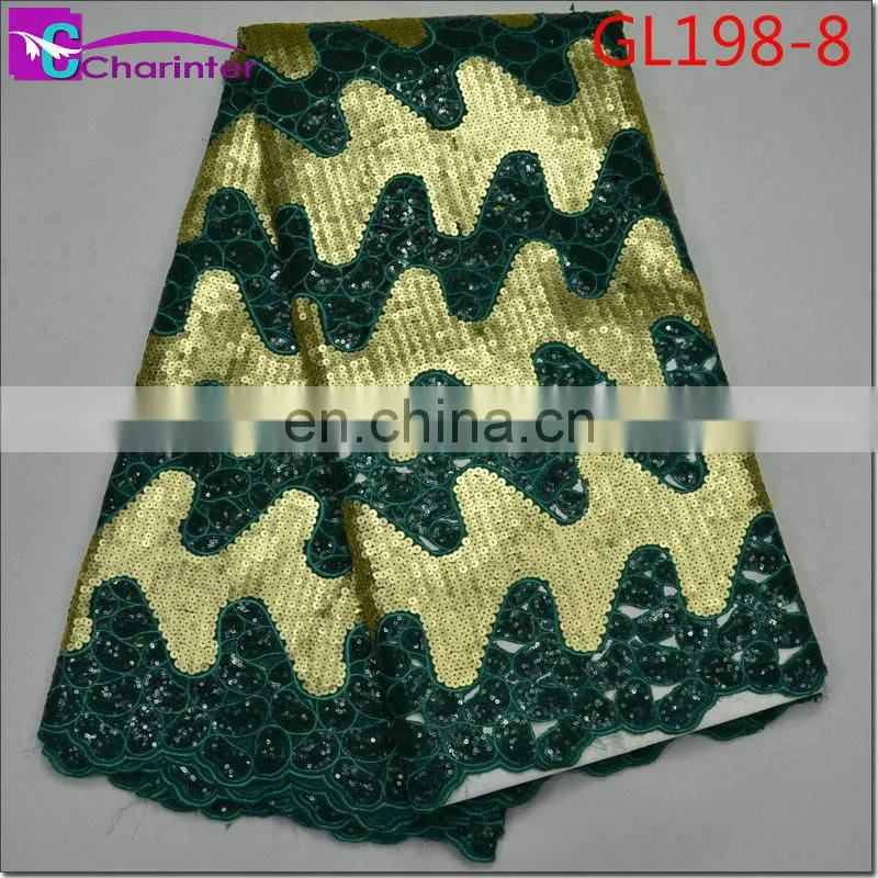 High quality african organza lace fabrics GL198