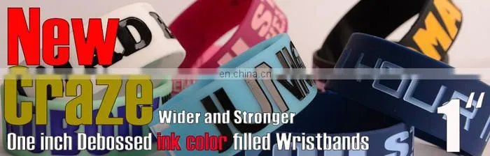 Custom Mexico colorful rubber wristbands