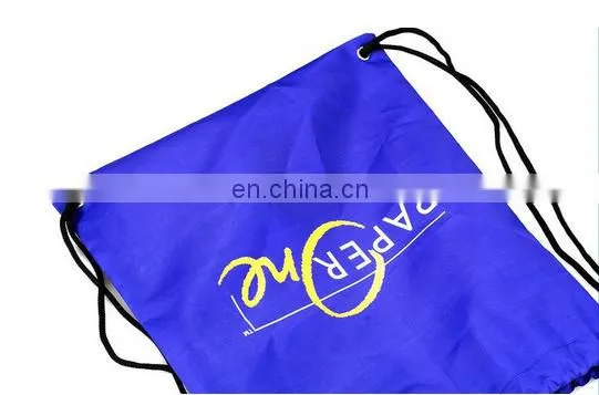 Custom Printing Logo Waterproof Nylon Drawstring Bag