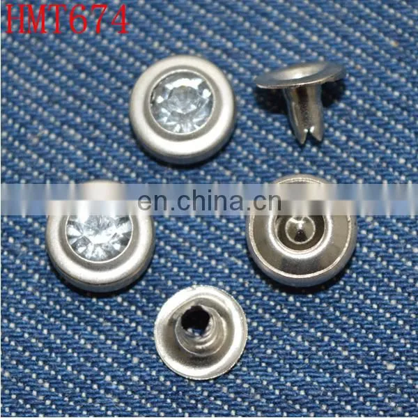 crystal metal fashion rhinestone rivet
