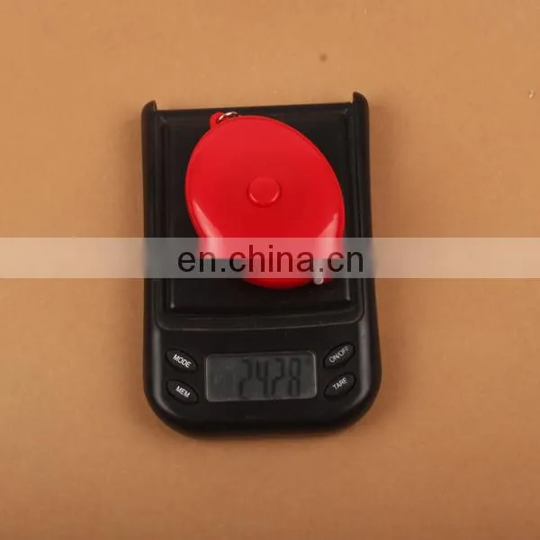 Portable Retractable Ruler Keychain Tape Measure 60inch/150cm red