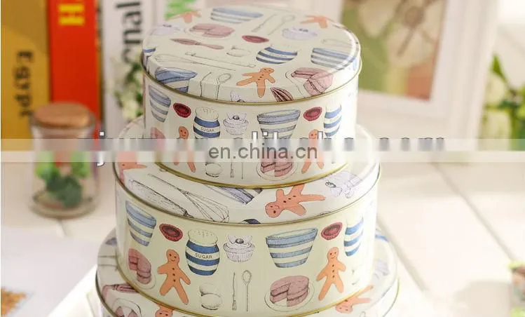 eco-friendly cookies packing metal box