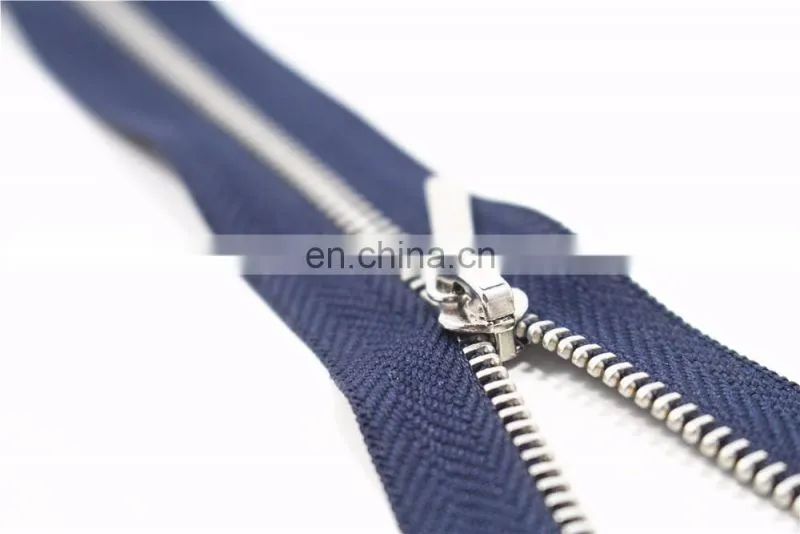 5# gun teeth open end Heavy Duty Separating metal zipper