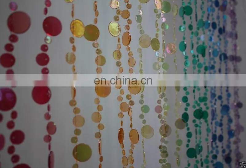 Rainbow Champagne Bubbles Beaded Curtains