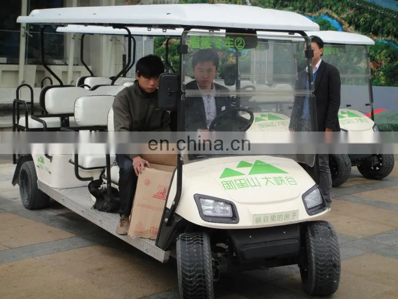 2013 New 8 seater electric golf cart bus for sale (AX-B9+3)