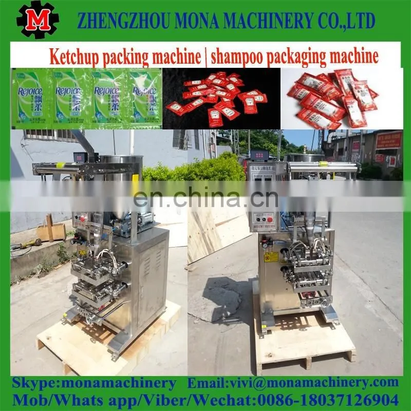 Automatic Liquid Ketchup,Honey, Sauce,Shampoo sachet water packaging machine