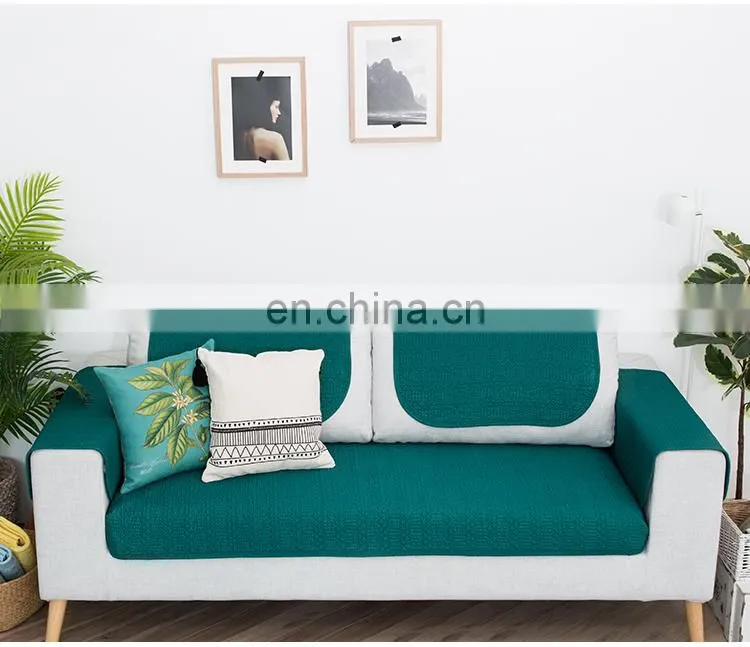 100% Cotton latest design couch cover stretch quilted sofa cover