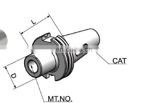 CAT40CAT50-MTA/MW1234 with flat tail Mohs tool holder