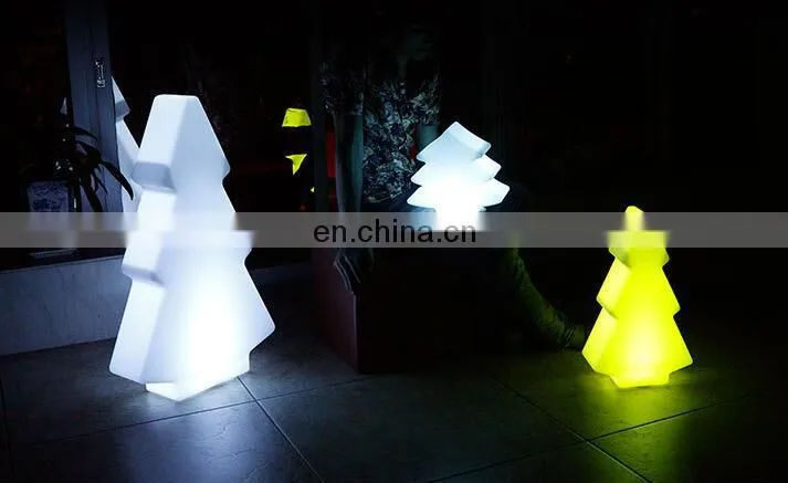 Battery operated colorful changing remote control led christmas tree