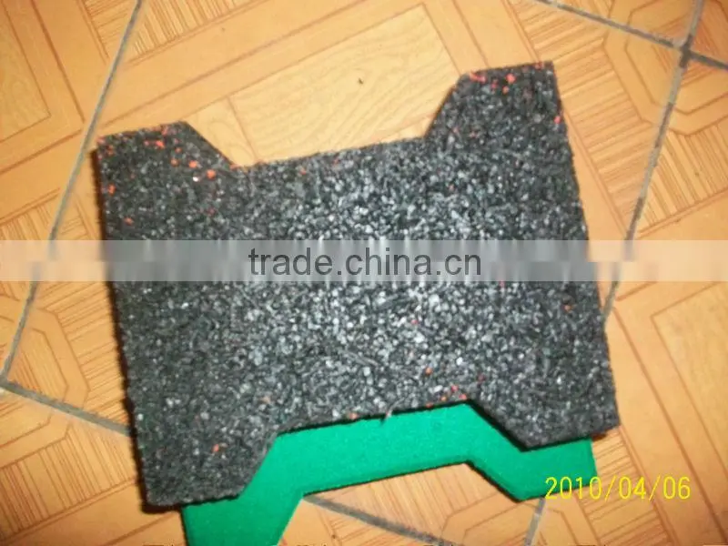 EMEI dog-bone driveway rubber paver