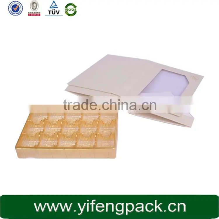 wholesale cardboard paper packaging chocolate window candy boxes
