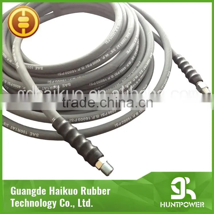Yellow Color High Pressure Washing Hose With 4000PSI W.P