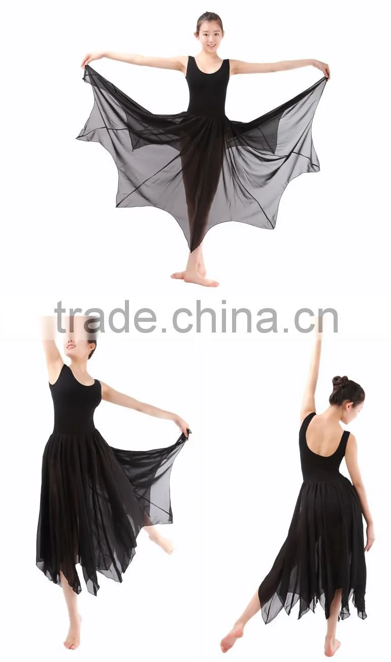 Ballet Ballroom Leotard with Chiffon Long Skirt (4313)